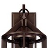 John Timberland Argentine Industrial Rustic Wall Light Sconce Bronze Metal Hardwire 8 1/2" Fixture Clear Seedy Glass for Bedroom Bathroom Vanity Home - 3 of 4