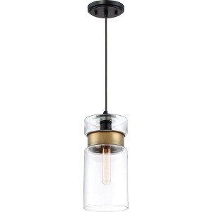 Quoizel Lighting Gathering 1 - Light Pendant in  Mystic Black - 1 of 4