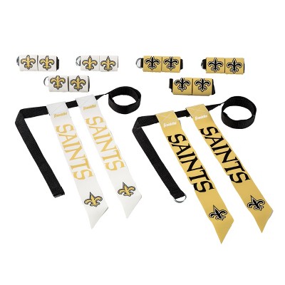 NFL Franklin Sports New Orleans Saints Youth Flag Football Set