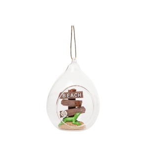 Beachcombers Beach Sign Ornament 2.95 x 2.76 x 3.94 Inches. - 1 of 1