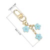 Unique Bargains Cute Flower Women Gifts Pendant Keychain with Snap Hook for Bags Decor - 2 of 4