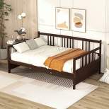 Full Size Wood Daybed with Support Leg-ModernLuxe