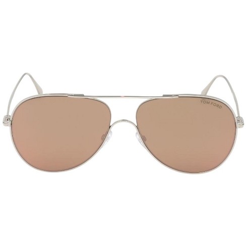 Tom Ford Ft 0695 16s Womens Aviator Sunglasses Silver 60mm : Target