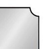 Kate and Laurel Healey Scalloped MDF Scallop Mirror, 22x30, Black - 2 of 4