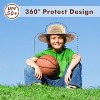 Tirrinia Boonie Sun Hat for Kids, Fishing Safari Wide Brim Hat for Toddler, Bucket Hats Boys Girls - 2 of 4