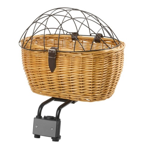 Prosource wicker front handlebar bike best sale basket cargo