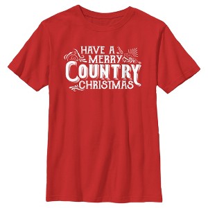 Boy's Lost Gods Have a Merry Country Christmas T-Shirt - 1 of 4