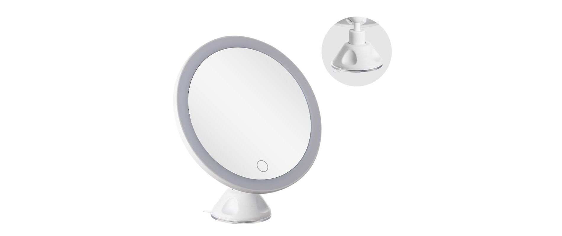 Swtroom 10x Magnifying Mirror Lighted 360 Rotation with Suction Cup