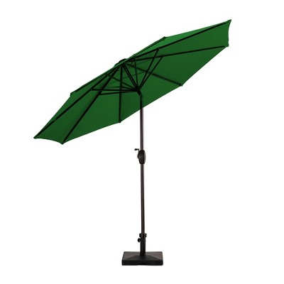 WestinTrends 9 Ft Outdoor Patio Market Table Umbrella with Square Concrete Base