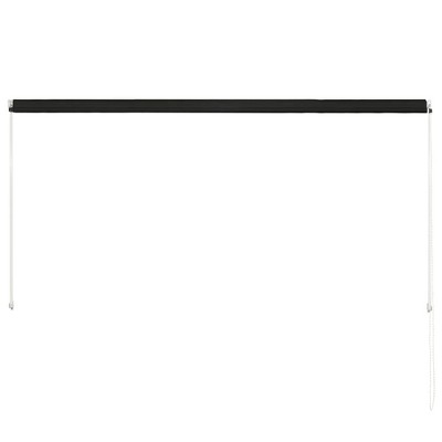 Anthracite Retractable Awning with Steel Frame, 98.4" x 59.1"