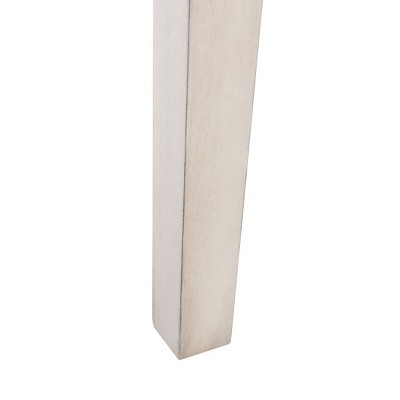 White Lacquered Ash and Elm 2-Drawer Accent Table