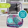 Bentology Kids Lunch Bag Set w Reusable Water Bottle & Hard Ice Pack- Blue Purple Cheetah Cat- Insulated Tote, Stainless Steel Insulated Thermos - 4 of 4