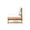 Christopher Knight Home Sedona Outdoor Acacia Wood 4 Seater Chat Set and Side Table with Cushions - 3 of 4