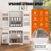 APRILSOUL71.65"Pantry Cabinet, 71.65" Tall Storage Cabinet with Drawer, 2 Cabinets & 6 Door Shelves, Adjustable Shelves, White - 4 of 4