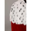 HalloweenCostumes.com   Adult's Medium Royal Cape Accessory, Black/White/Red - 3 of 4