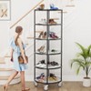 Dolonm Heavy Duty Adjustable Storage Rack Metal Shelf Wire Shelving Unit with Wheels & Shelf Liners - 3 of 4