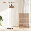 Angel Sar E26 Arc Floor Lamp with Foot Pedal Switch, Tall Standing Lamp with Shatterproof Shade, Modern Corner Lamp for Living Room, Bedroom, Office - 3 of 4