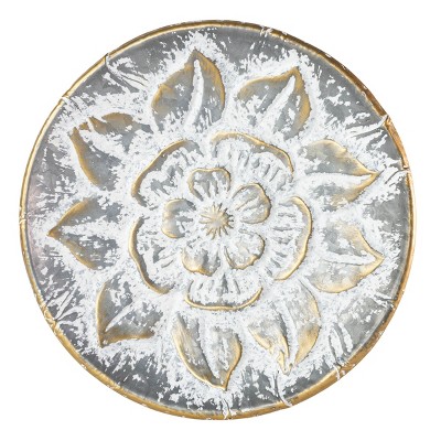 Flora Metal Decorative Tray - Foreside Home & Garden