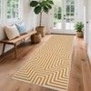 Washable Modern Stripped Lines Print Living Room Rugs, Soft Low Pile Abstract Bedroom Carpet, Stain Resistant Floor Cover for Dining Room Kitchen - 3 of 4