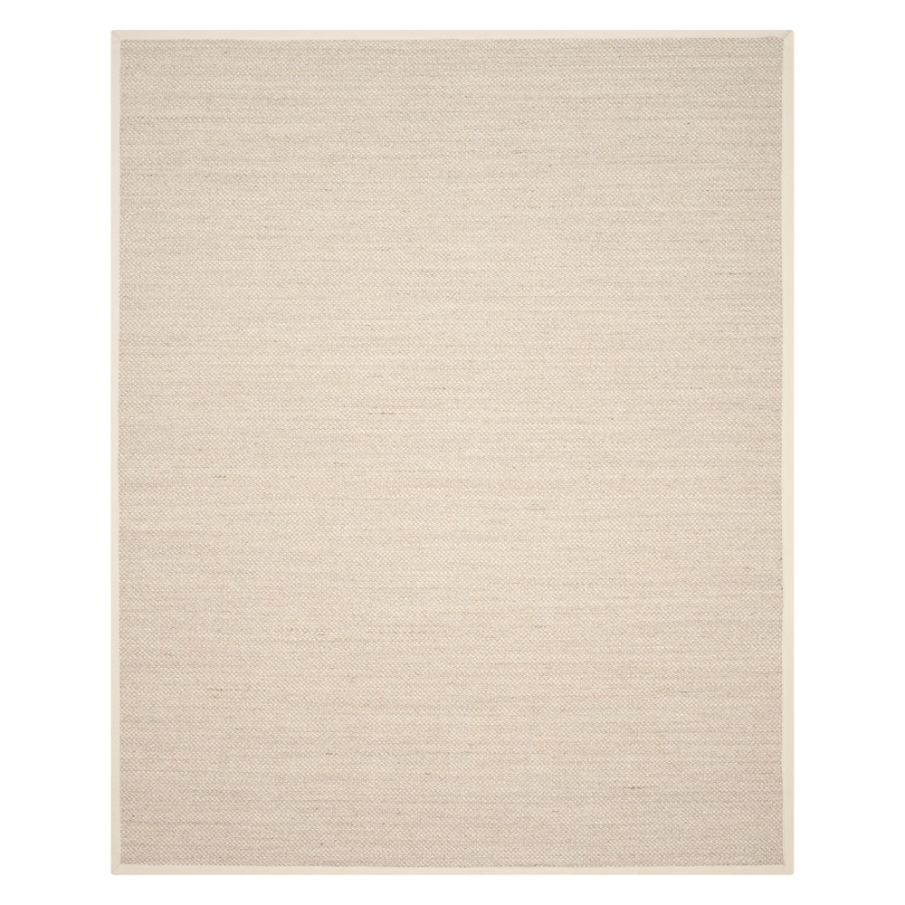 SAFAVIEH Natural Fiber Kentigern Border Seagrass Area Rug  Marble/Beige  11ft x 13ft 