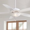 52" Minka Aire Modern Indoor Ceiling Fan with LED Light White Frosted Glass for Living Room Kitchen Bedroom Family Dining Home - 2 of 4