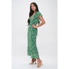 WEST K Women's Elizabeth Tiered Ruffle Sleeve Smocked-Back Maxi - 4 of 4