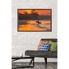 Trends International Surfing - Morning Walk Framed Wall Poster Prints - 2 of 4