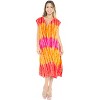 LA LEELA Women's Summer Vacation Beachwear Long Bathing Suit Loose Hawaiian Beach Dress Swimsuit Cover Ups - image 4 of 4