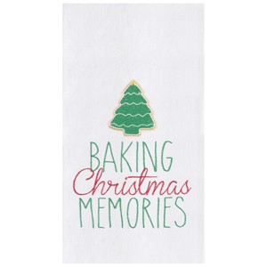 C&F Home Holiday "Baking Christmas Memories" Sentiment Featuring Tree Sugar Cookie Holiday Xmas Embroidered Flour Sack Kitchen Towel 27L x 18W in. - 1 of 4