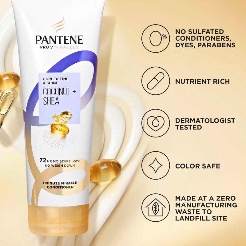 Pantene Pro-V Miracles Curl Defining Coconut + Shea Conditioner - 10.9 fl oz, 5 of 14