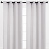 Chanasya 2pk Silky Lightweight Velvet Textured Sheer Window Curtain Panels - Set of 2 - 3 of 4
