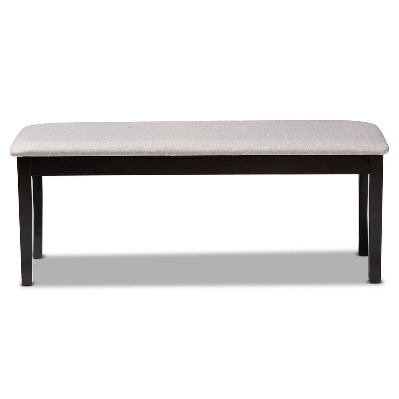 Teresa Fabric Upholstered and Wood Dining Bench - Baxton Studio, 3 of 8