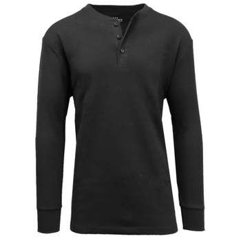 Galaxy By Harvic Men's Waffle-Knit Thermal Henleys