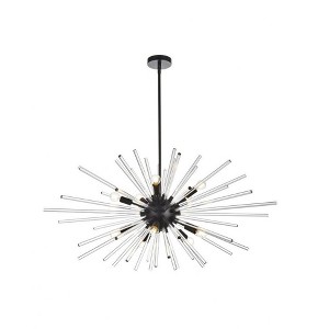 Elegant Lighting Sienna 10 - Light Pendant in  Black - 1 of 4