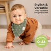 8pk Organic Baby Bandana Bibs, Baby Drool Bibs for Baby Boy, Girl, Baby Bibs for Infant, Newborn - 4 of 4