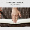 Syemin Patio Accent Chairs, Rattan Outdoor Chairs Set of Two with Cushions for Lawns, Gardens and Porches, Black, 20.9" * 22.8" * 32.7" - 4 of 4