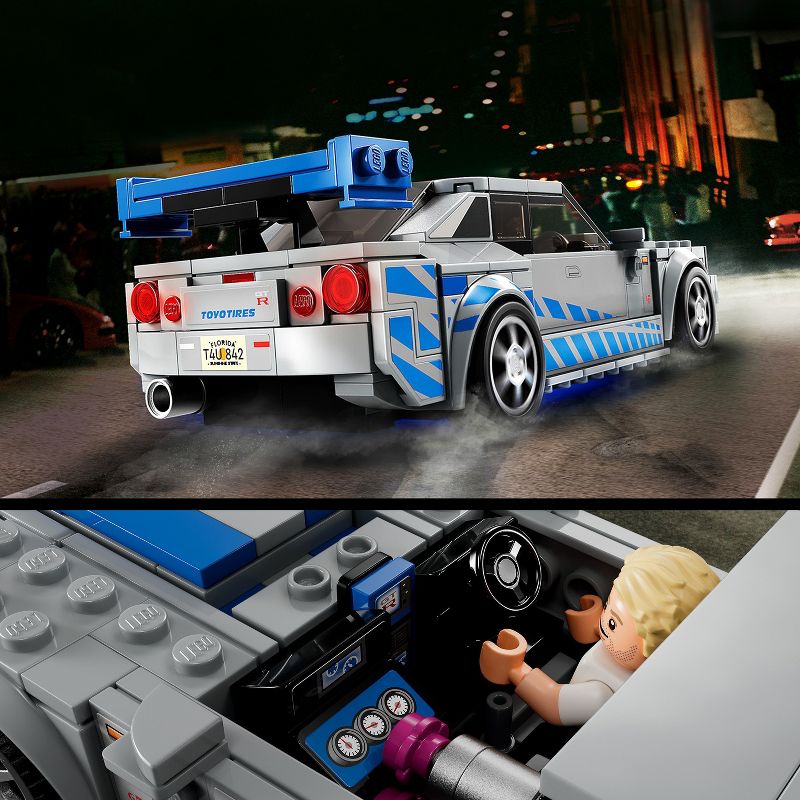 LEGO Speed Champions 2 Fast 2 Furious Nissan Skyline GT-R (R34) 76917, 5 of 8