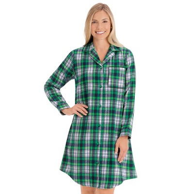 Collections Etc Classic Plaid Nightshirt
