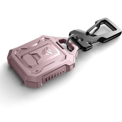 Dexnor Full-body Shockproof Case for AirTag,Anti-lost Protective Cover Airtag Holder Keychain with Key Ring & Carabiner