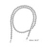 Unique Bargains Faux Pearl Handbag Strap Silver Tone 1 Pc - 2 of 4