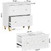 Gulches LITTLE TREE 2-Drawer File Cabinet, Under Desk Office Storage Cabinet for Letter Size File Folders with Tabs, Printer Stand - 2 of 4