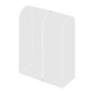 Unique Bargains Garment Bags PEVA Clothes Cover Bags with Zipper - 1 of 4