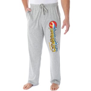 ThunderCats Men's Classic Cartoon Logo Adult Loungewear Sleep Pajama Pants Heather Grey - 1 of 3