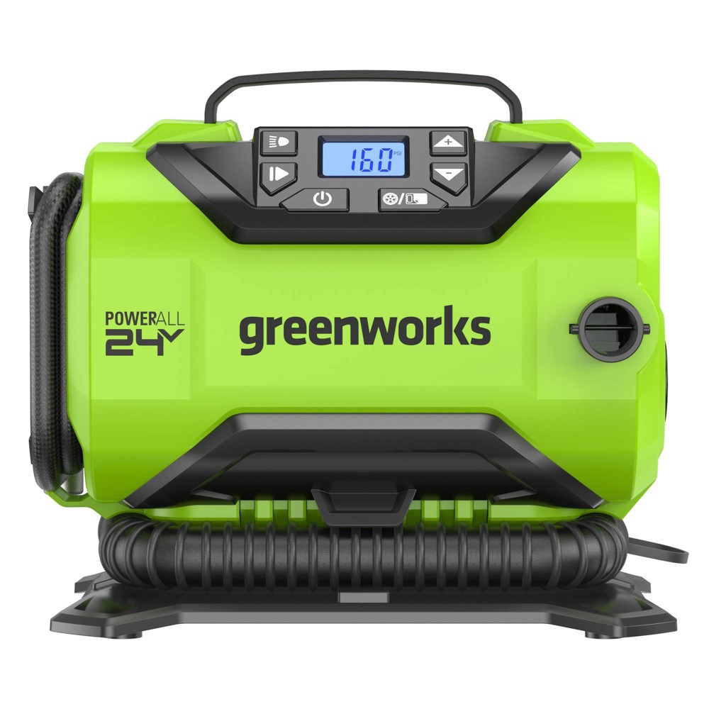 Greenworks POWERALL 24V Cordless Dual Function Inflator/Deflator (Tool Only): Portable Tire Inflator, 160 PSI, Electric