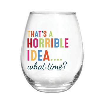 Thanksgiving Glassware Perfect for Holiday Funny Stemmed, Stemless