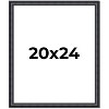 PosterPalooza | Linear Black Picture Frame - UV Acrylic, Foam Board Backing, Hanging Hardware - 2 of 4