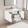 36" Wall-Mounted Bathroom Vanity Cabinet with Resin Sink ââ‚?Floating Door & Drawer Storage, 8" Centerset Faucet Compatible - 3 of 4