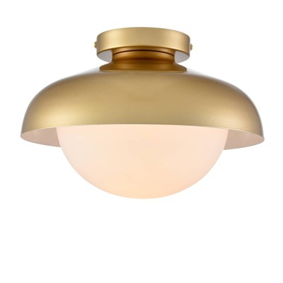 Claxy Modern Barn Ceiling Light Gold Flush Mount Light Fixture