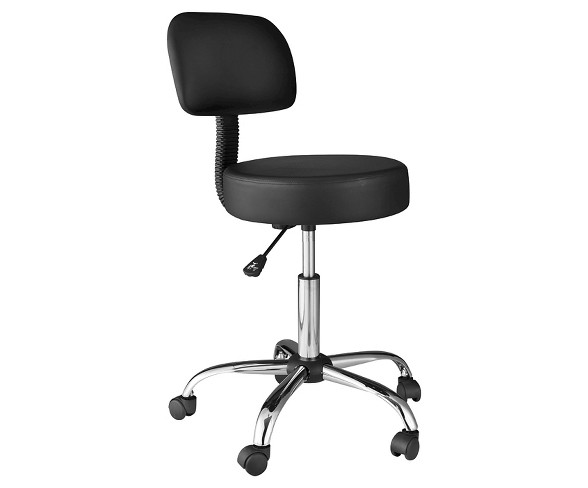 OneSpace 60-1019 Medical Stool with Back Cushion