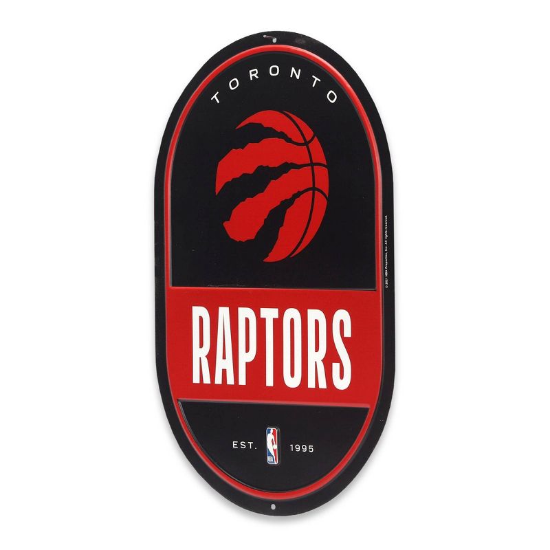 NBA Toronto Raptors Embossed Metal Pill Wall Sign, 2 of 5